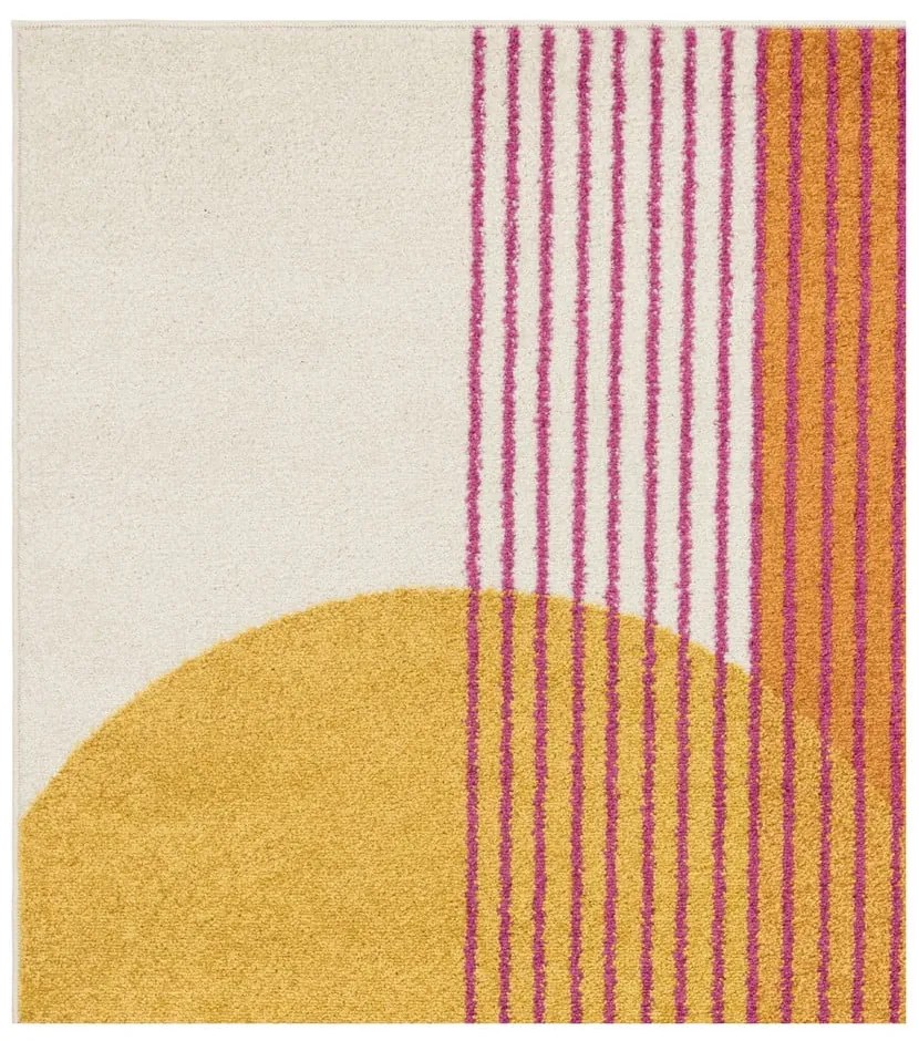 Covor galben-portocaliu 120x170 cm Muse Orange Retro – Asiatic Carpets