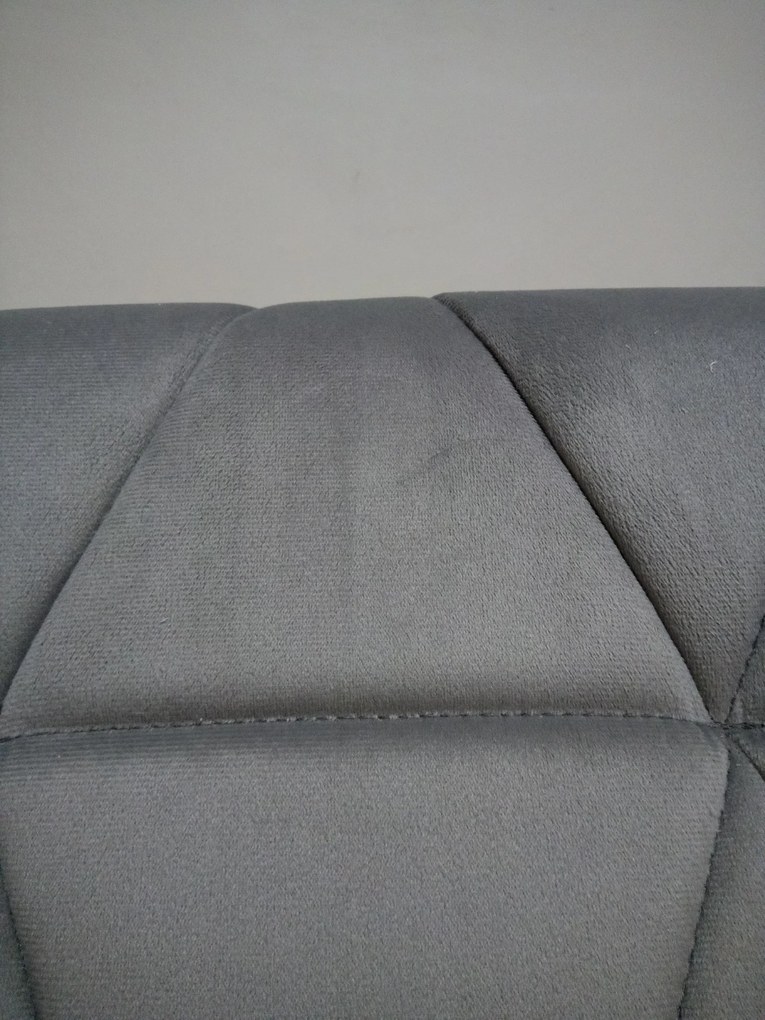 OFERTA Scaun de birou alb-gri AVOLA VELVET Calitatea II