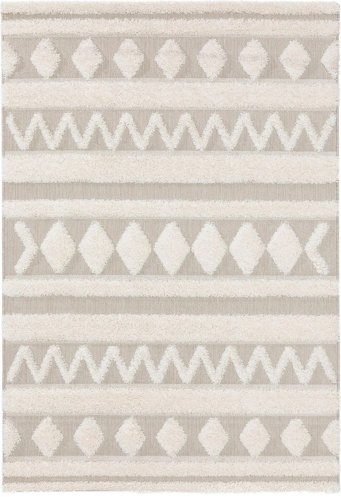 Covor crem CARLO BOHO 80 x 150 cm