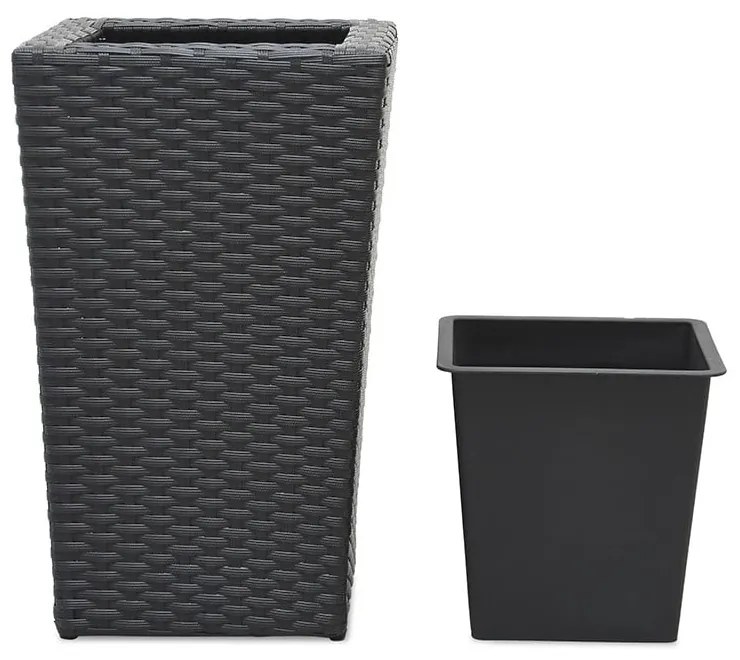 Ghiveci de grădină negru Rose - Bonami Essentials
