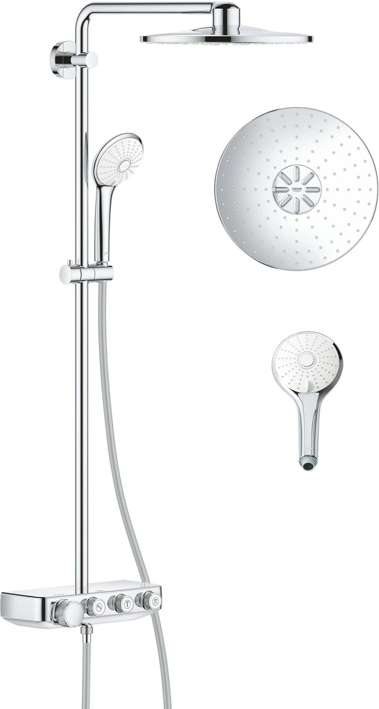 Grohe Euphoria set de duș perete cu termostat da StarLight Chrome 26507000