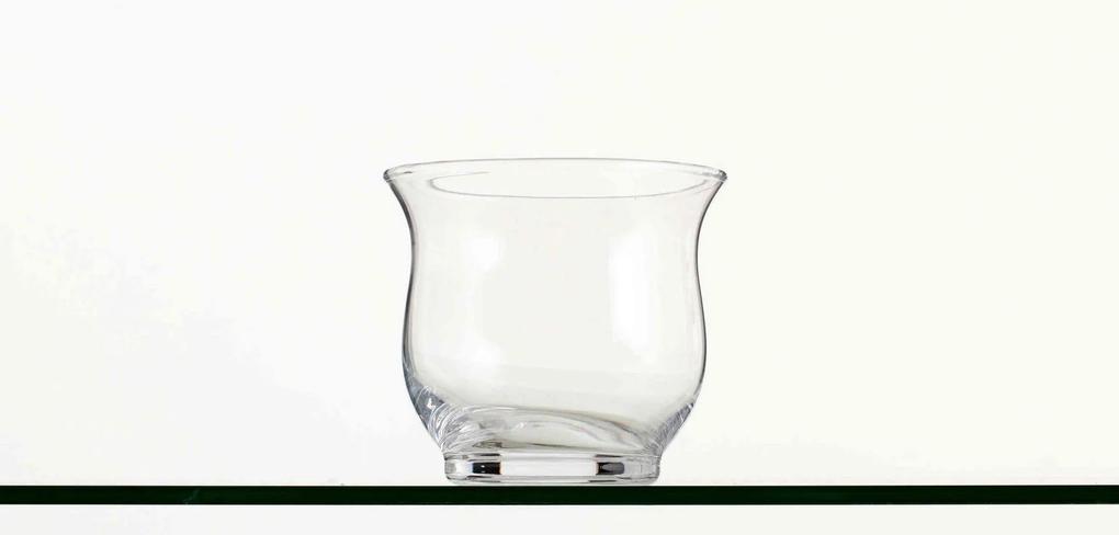SUPORT LUMANARE DIN STICLA MERKURY sticlă, 13cm, Transparent