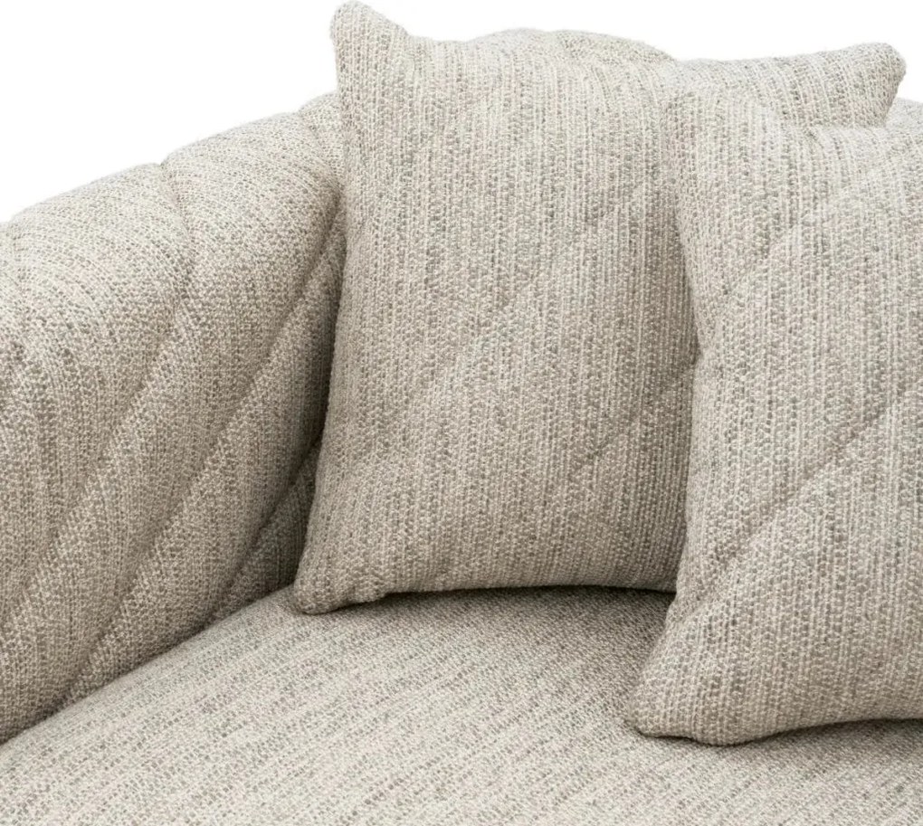 Canapea design LUX Avellino, Splendor light grey