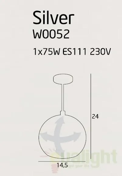 Spot directionabil Silver alb W0052 MX