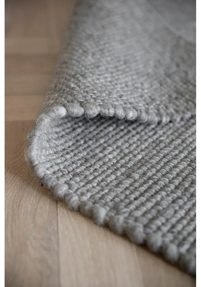 Covor gri din lână 290x200 cm Auckland - Rowico