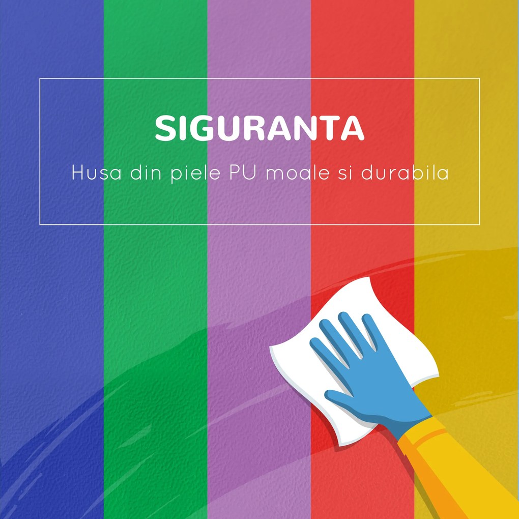 HOMCOM Set de Joacă pentru Copii 12-36 Luni cu 7 Blocuri din PU și EPE Multicolor | Aosom Romania