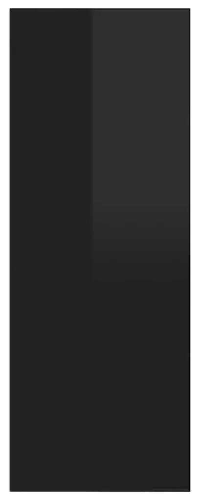 Masa consola, negru extralucios, 78x30x80 cm, PAL 1, negru foarte lucios