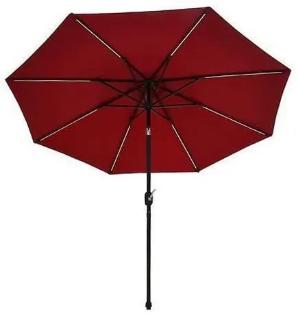 Umbrela gradina/terasa,​​​​​​​ LED solar, 270 cm