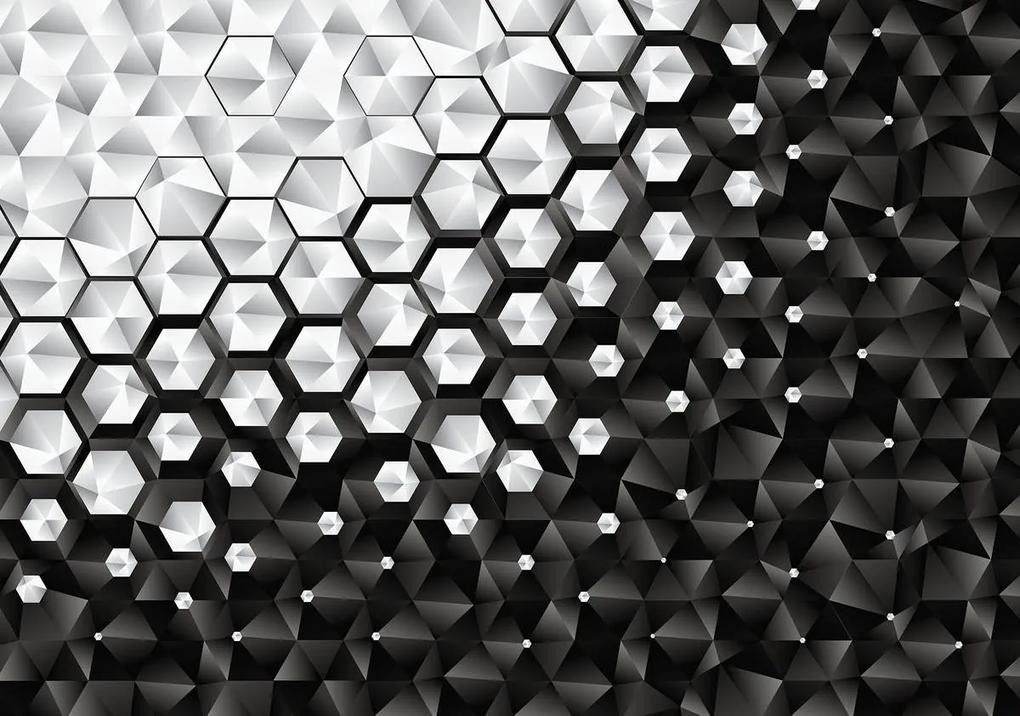 Fototapet - 3D  hexagon (152,5x104 cm), în 8 de alte dimensiuni noi