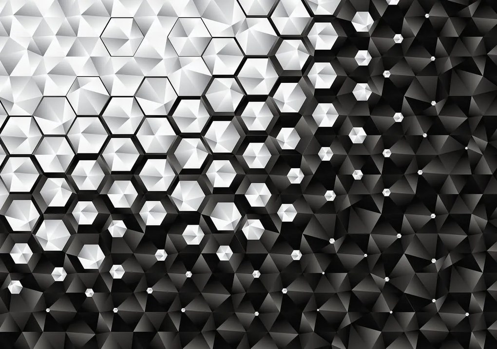 Fototapet - 3D  hexagon (152,5x104 cm)