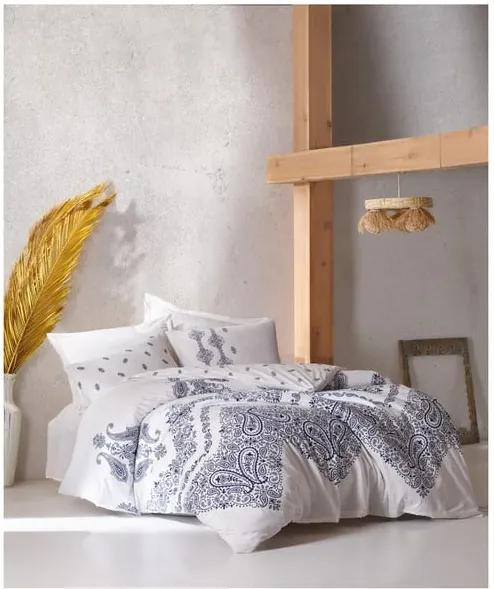 Lenjerie de pat cu cearşaf din bumbac Booka, 160 x 220 cm