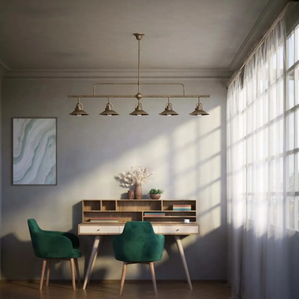 Lustra stil industrial din alama personalizabila Alice