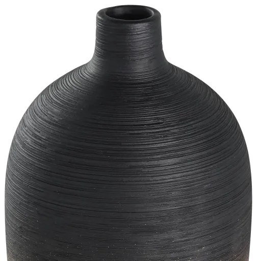 Vază ceramică Eglo 421423 SARYKSU 28x12,5 cm negru/auriu