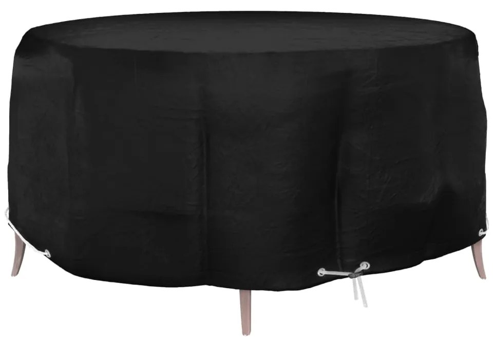 vidaXL Husă mobilier de grădină, 10 ocheți, rotund, Ø260x90 cm