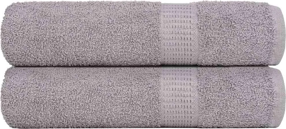 vidaXL Prosoape de mâini, FROGN, 2 buc., gri, 50x100 cm, 360 g/m²