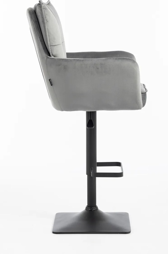 HR250KW Scaun Catifea Grafit Bază Neagră