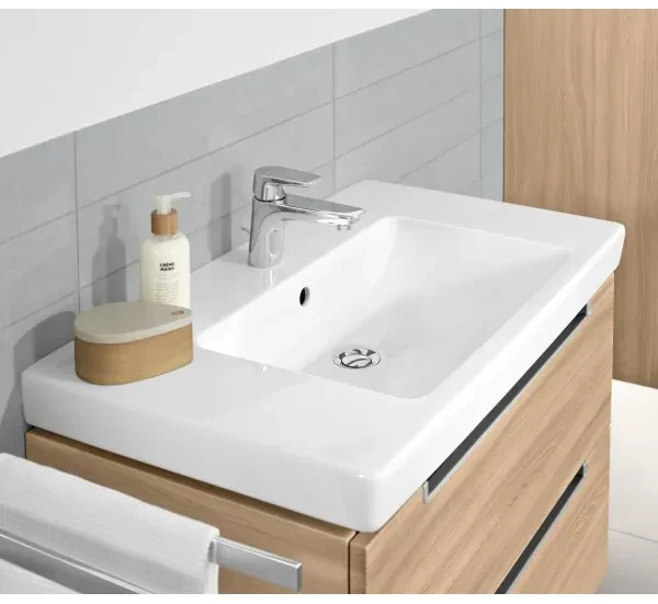 Lavoar pe mobilier, Villeroy&Boch Subway 2.0, 80x47cm, Alb Alpin CeramicPlus, 717581R1