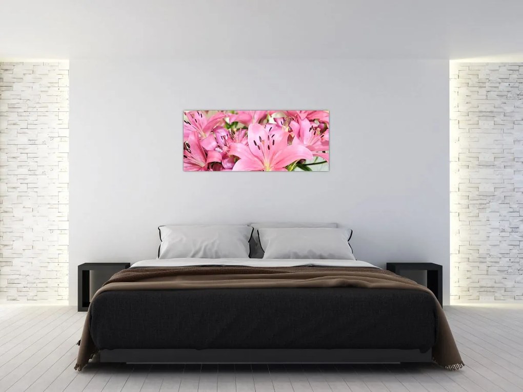 Tablou - Liliac roz (120x50 cm)