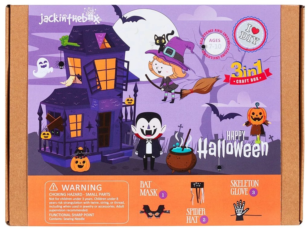 KIT CREATIE 3-IN-1 HALLOWEEN FERICIT - JACK IN THE BOX (JK10062)