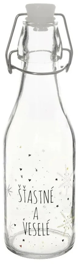 Sticlă cu închidere cu clip Orion Alb fulg de nea,0,29 l, 290 ml