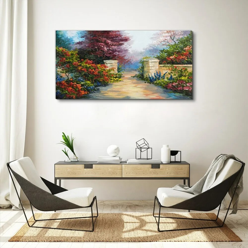 Tablou canvas perete cu flori de copac