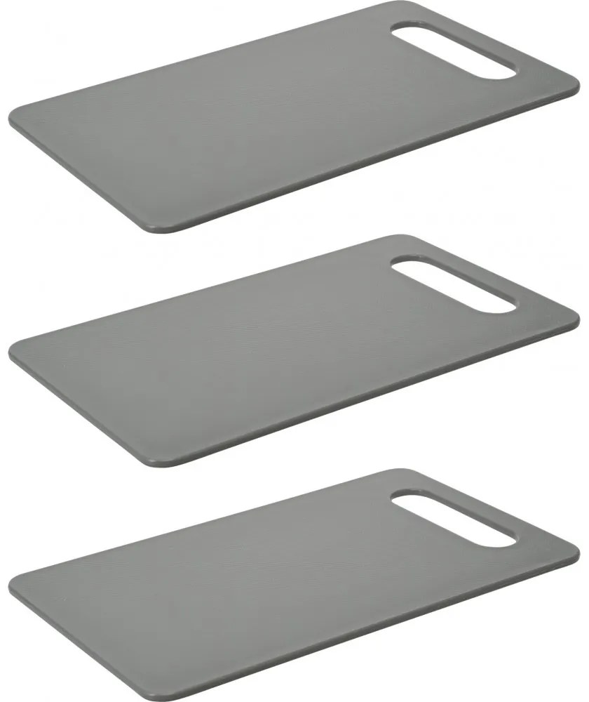 Set 3 tocatoare EH, plastic, gri, 25 x 15 cm