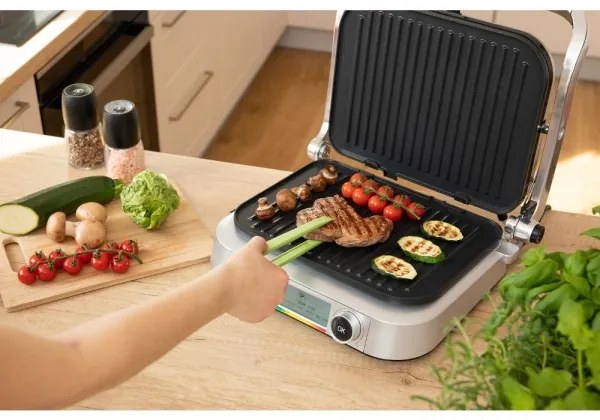 Grătar de contact Sencor 2100W/230V crom mat