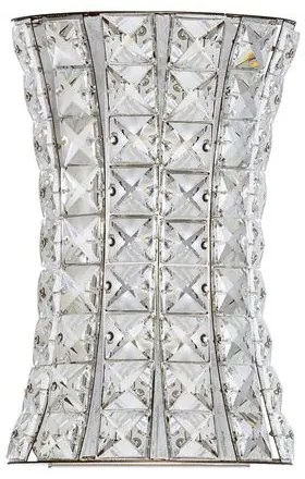 Aplica de perete LED crom, cristale sticla CELYSIA