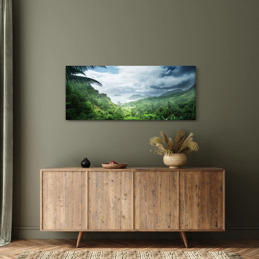 Tablou -Jungla din Seychelles (120x50 cm)