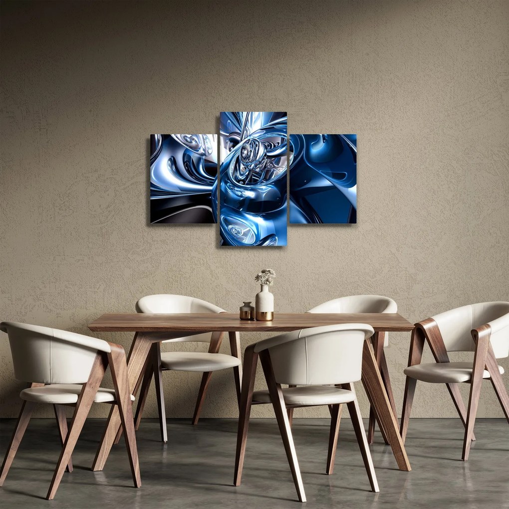 Tablou cu abstracție - cercuri (90x60 cm)