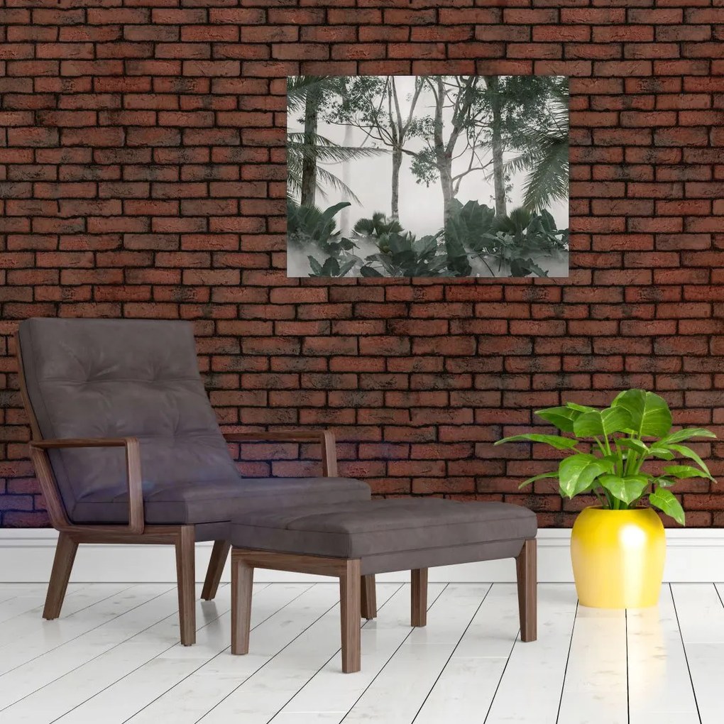 Tablou - Jungla în ceața dimineții (70x50 cm)