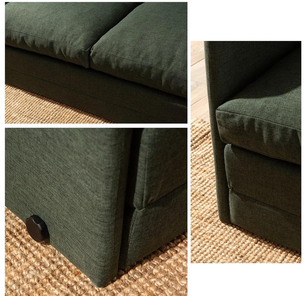 Canapea extensibilă Sagoretti XL (Verde). 1107025