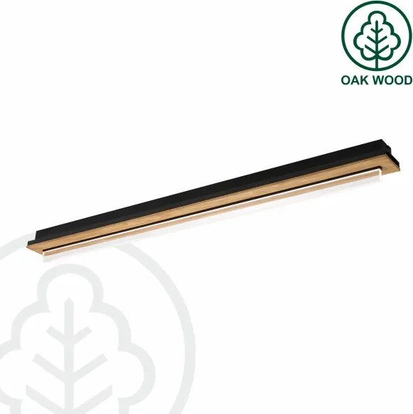 Brilagi - Plafonieră LED WOODY FLAT LED/25W/230V 118 cm stejar/negru
