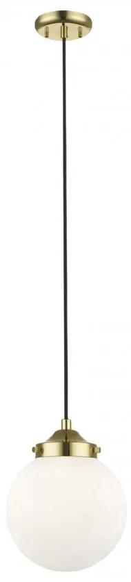 Lustra, Pendul modern modern RIANO auriu/ alb P0454-01D-F7AA ZL