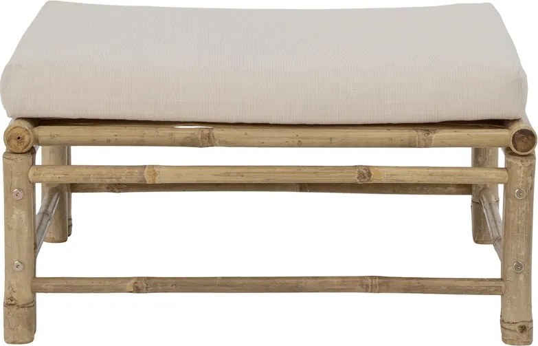 Puf modular de exterior natur din lemn de bambus, „Korfu”