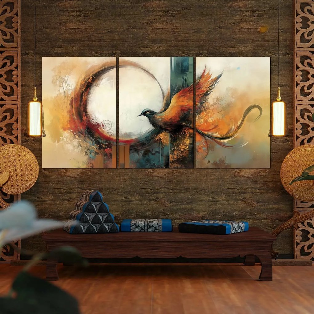 DUBLEZ | Tablou triptic - Phoenix