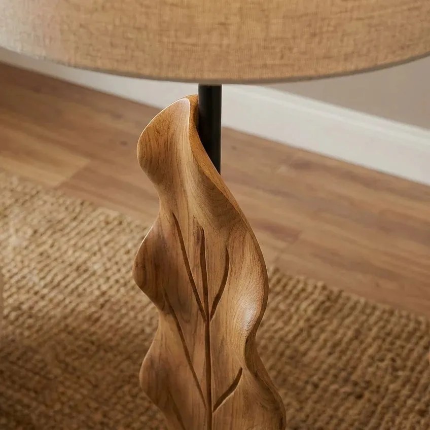 Lampadar, Lampa de podea din lemn LEAF 130cm