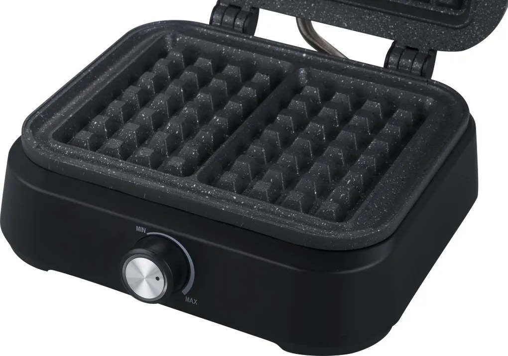 Aparat pentru vafe Zilan ZLN3959, Placi fixe din aluminiu, Termostat reglabil, Temperatura reglabila, Putere 1500W