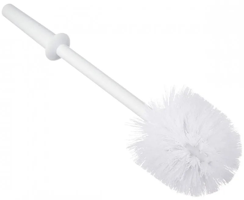Perie pentru toaleta Brabantia ReNew 648989, 37,2 cm, Maner ergonomic, Alb