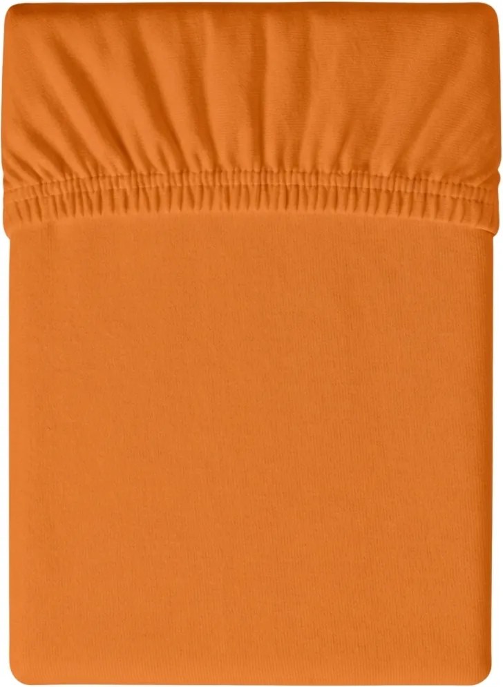 Cearsaf Jersey HIGHFIT portocaliu 180 x 200 cm