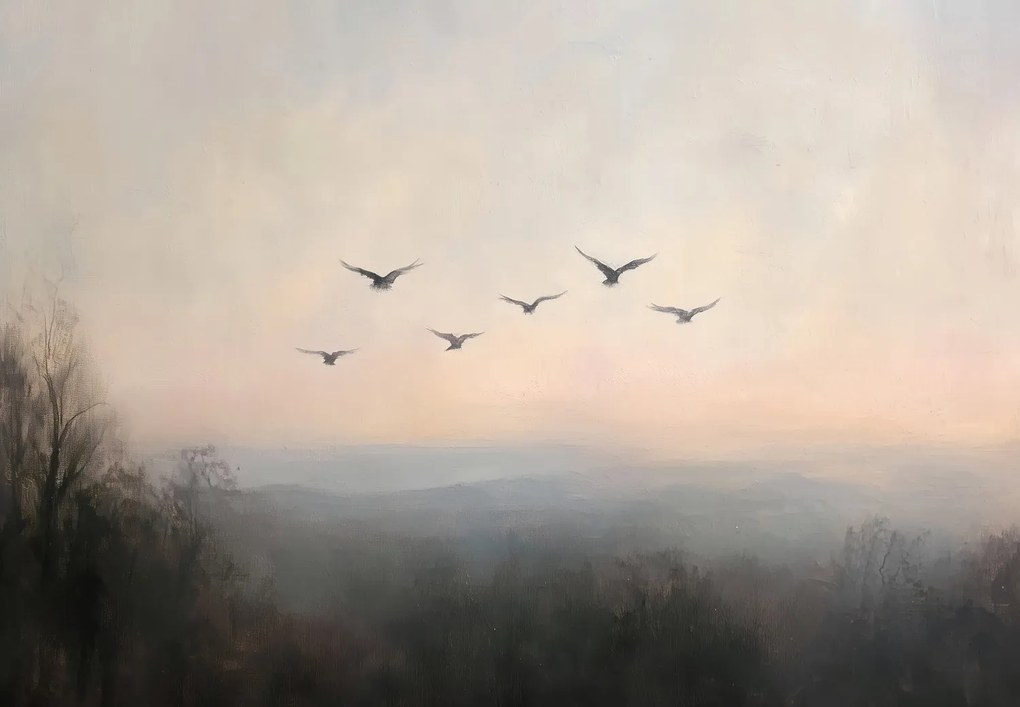 Fototapet - Stol de păsări (147x102 cm)