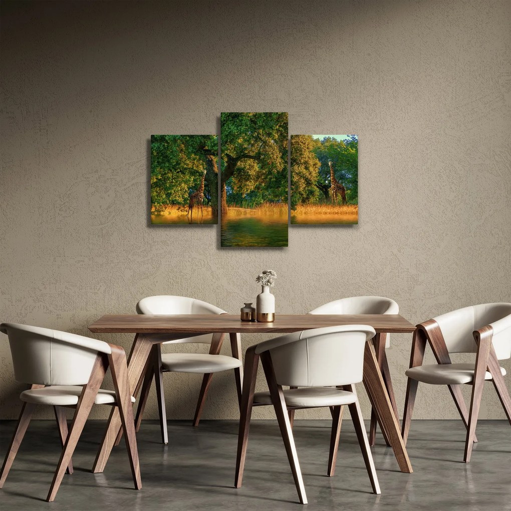 Tablou cu girafe în natură (90x60 cm)