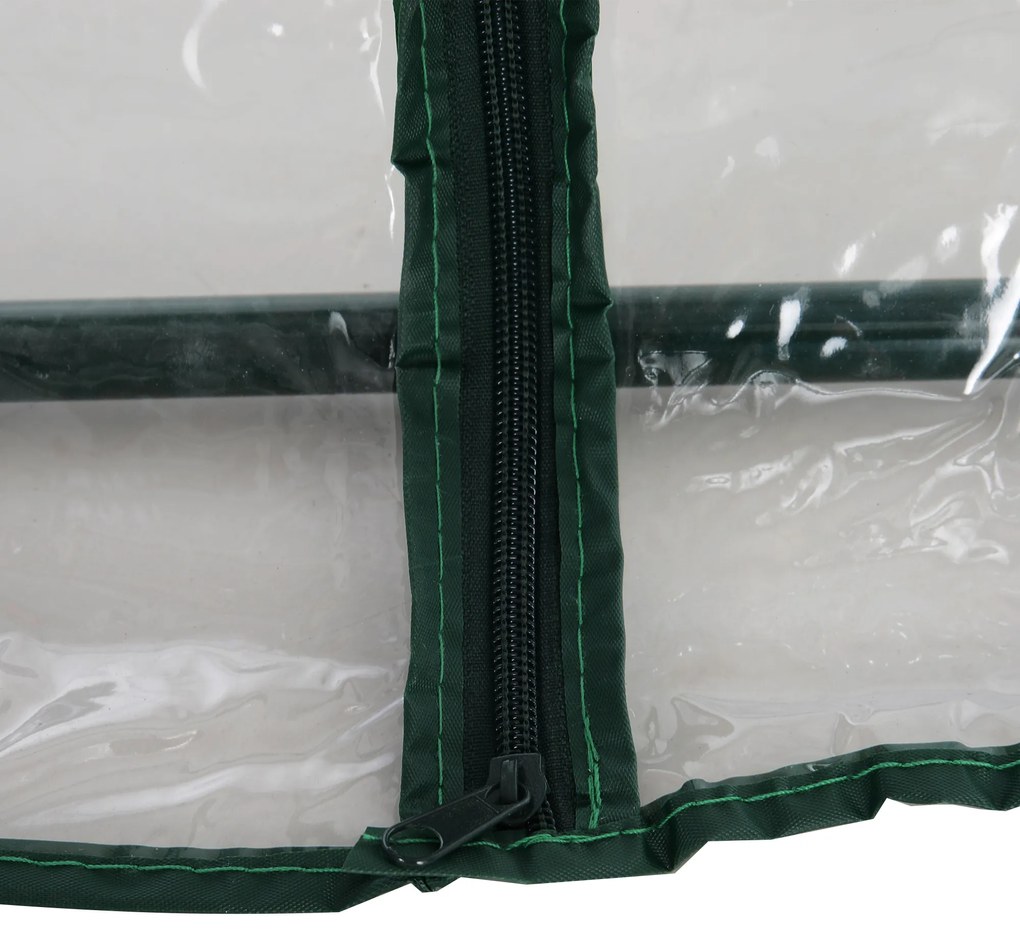 Outsunny sera de gradina, sera din PVC transparent sera pentru plante, legume, fructe 180x105x165 cm | AOSOM RO