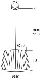 Lustra suspendata design elegant ASTI alba