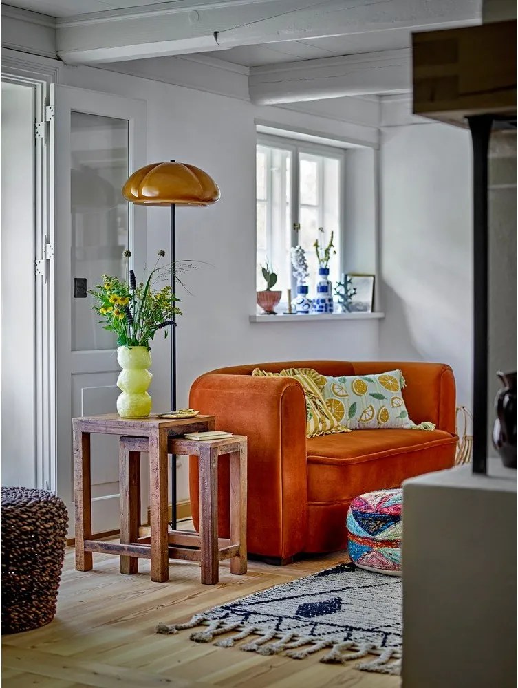 Vază galbenă din sticlă (înălțime 27 cm) Limone – Bloomingville