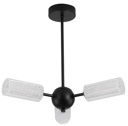 Candelabru cu 3 brate metal negru Cosmic