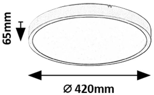 Plafonieră LED pentru baie Rabalux 71439 ALENZO LED/36W/230V IP44 negru