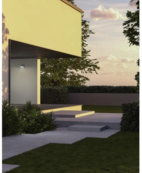 Redo 90587 - Lampă LED de exterior cu senzor FLIP, 20W, 230V, 3000K, IP54, antracit