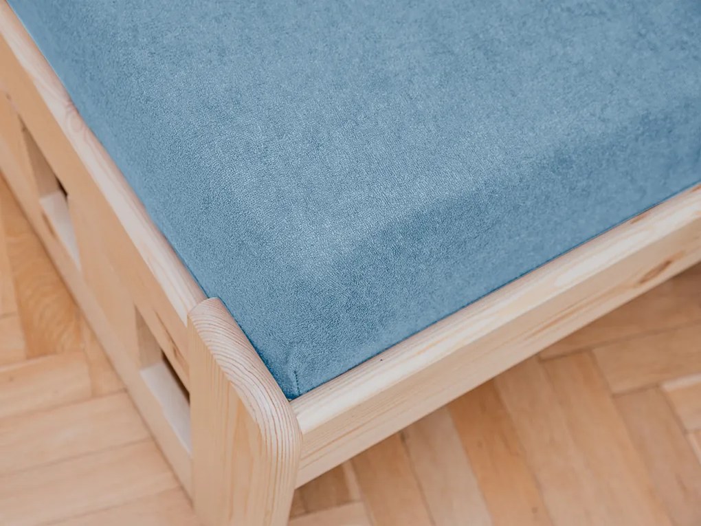 Cearsaf Frotir pentru patut 60x120 cm Albastru