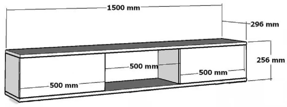 Masă TV Arenden (antracit + Argintiu). 1127734